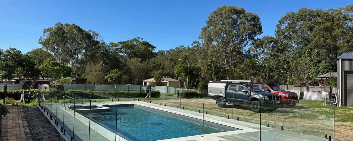 All in a day's work! 40+ meters of frameless glass pool fencing installed flawle...