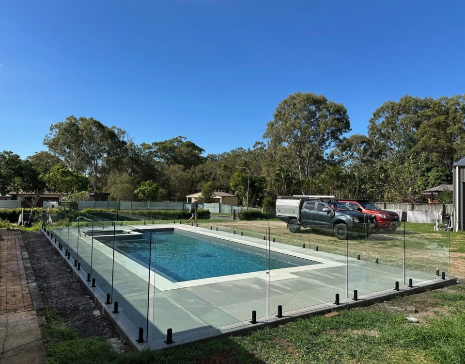 All in a day's work! 40+ meters of frameless glass pool fencing installed flawle...