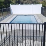 Flat top pool fencing has been successfully installed in Little Mountain, offeri...
