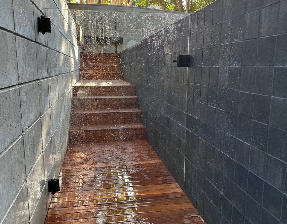 On a clear day, this pool fence gate would be nearly invisible. That's why glass...