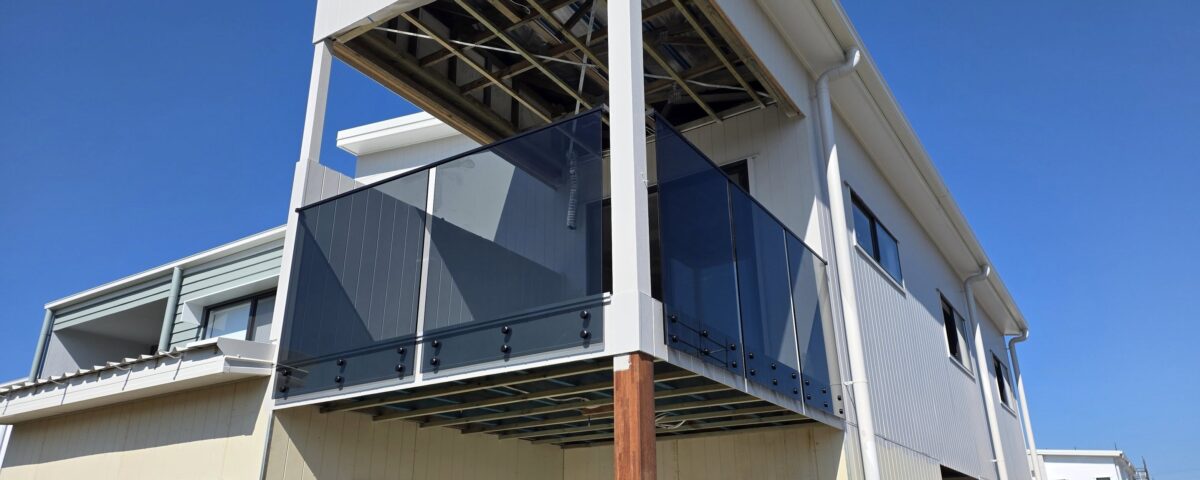 Tinted glass balustrades installed today in Murrumba Downs