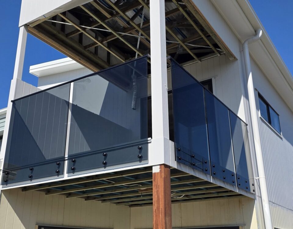 Tinted glass balustrades installed today in Murrumba Downs