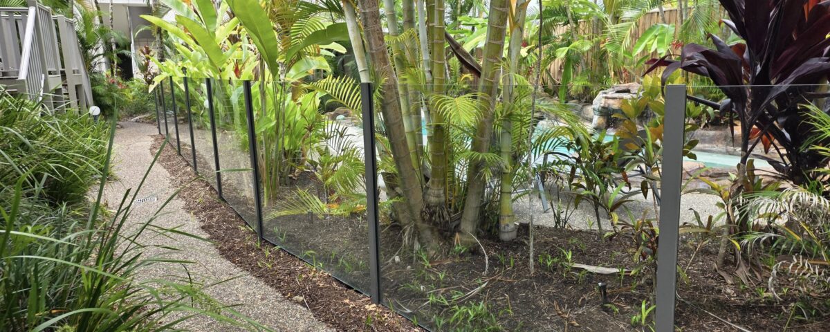 After landscaping, our semi frameless poolfence came up like a charm!