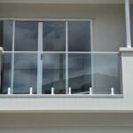 White hardware - frameless glass - tripple spigots

One of two jobs installed to...