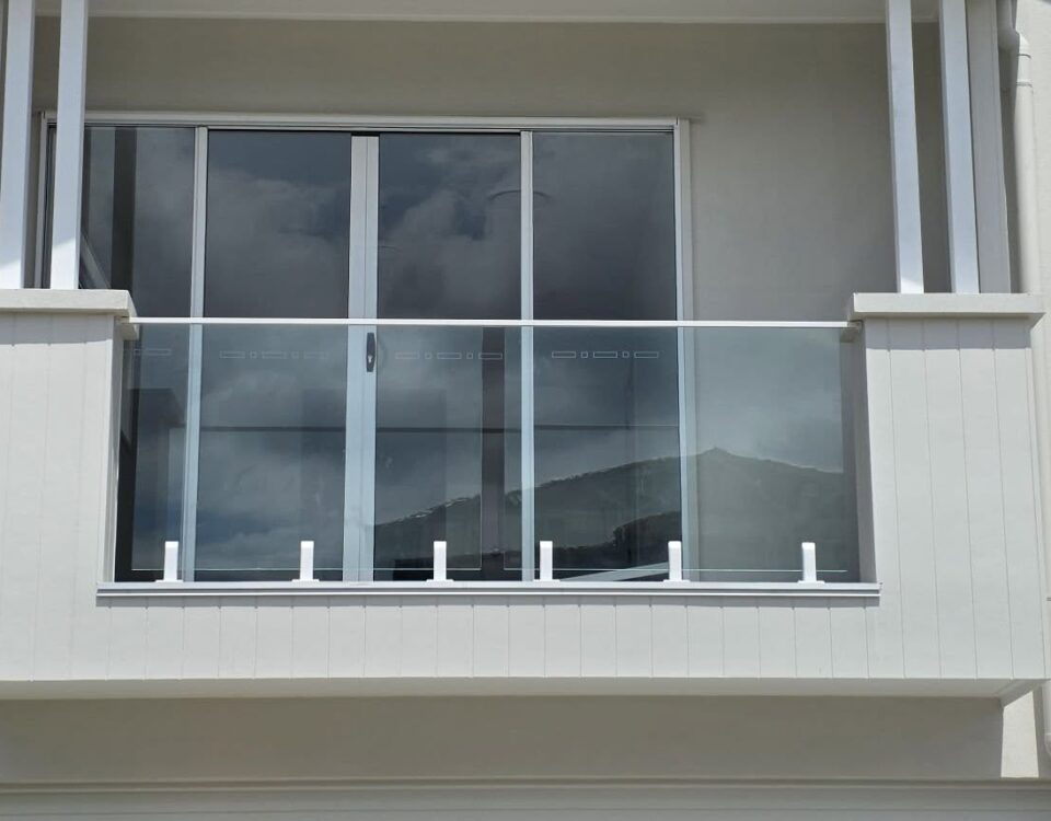 White hardware - frameless glass - tripple spigots

One of two jobs installed to...