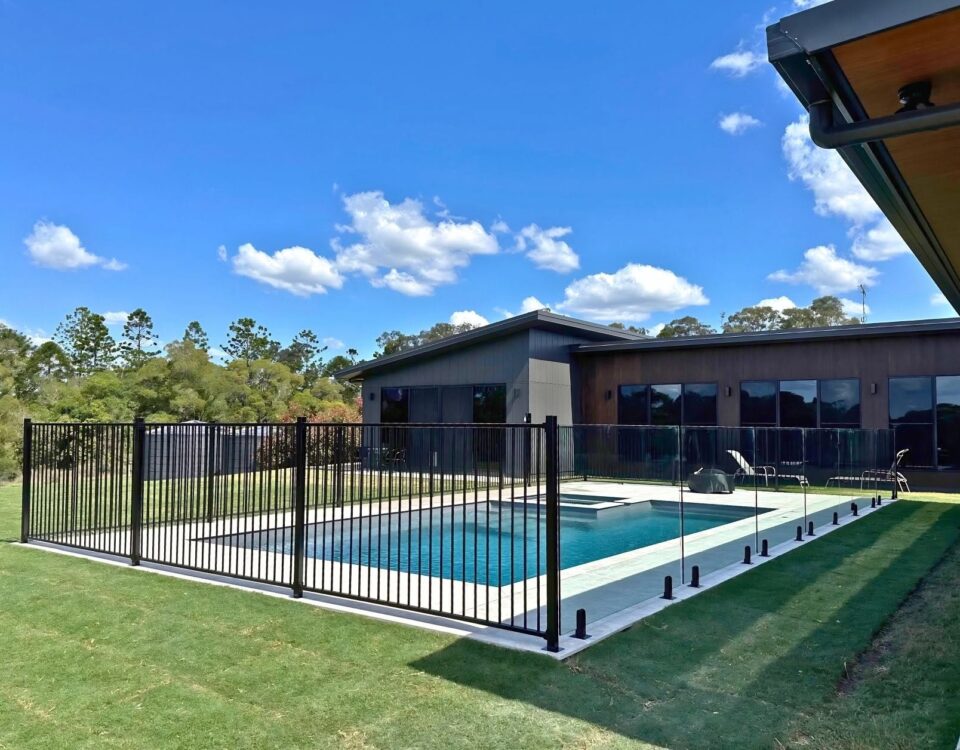 And another one down and dusted; a classic mix of frameless glass pool fence and...
